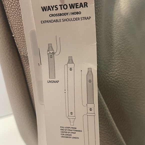 Calvin Klein Prism Top Zip Convertible Hobo Shoulder Bag - Picture 8 of 11